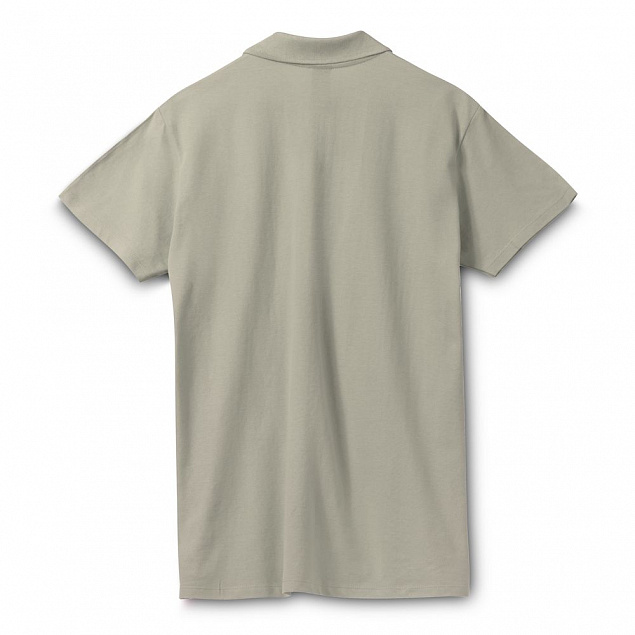Рубашка поло мужская SPRING 210, хаки с логотипом в Самаре заказать по выгодной цене в кибермаркете AvroraStore