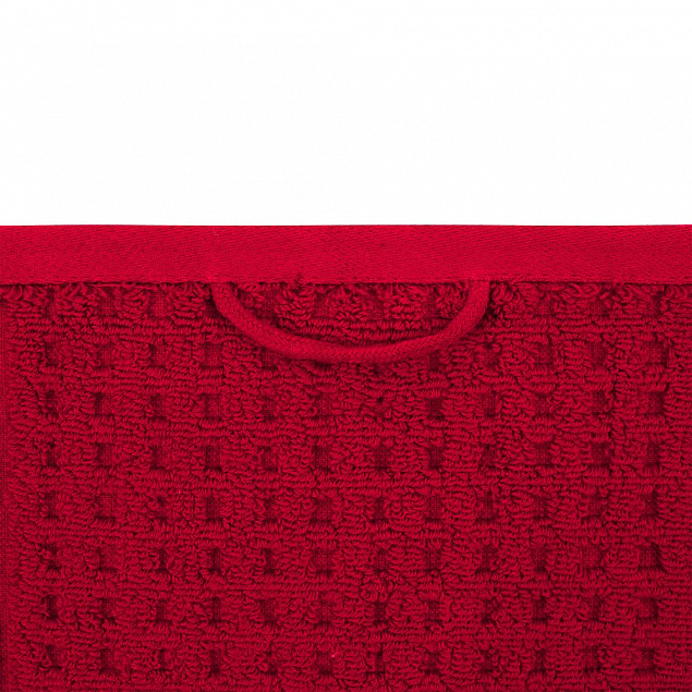 Полотенце Farbe, среднее, бордовое с логотипом в Самаре заказать по выгодной цене в кибермаркете AvroraStore