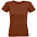 Футболка женская REGENT FIT WOMEN, коричневая (терракотовая) с логотипом в Самаре заказать по выгодной цене в кибермаркете AvroraStore