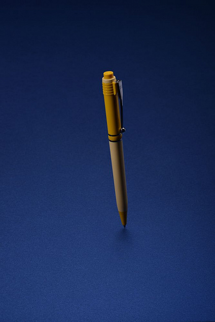 Ручка шариковая Raja Shade, желтая с логотипом в Самаре заказать по выгодной цене в кибермаркете AvroraStore