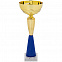 Кубок Kudos, большой, синий с логотипом в Самаре заказать по выгодной цене в кибермаркете AvroraStore