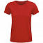Футболка женская Crusader Women, красная с логотипом в Самаре заказать по выгодной цене в кибермаркете AvroraStore
