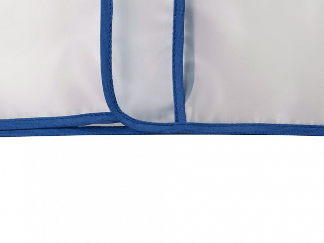 Дождевик Providence, прозрачный/синий с чехлом с логотипом в Самаре заказать по выгодной цене в кибермаркете AvroraStore