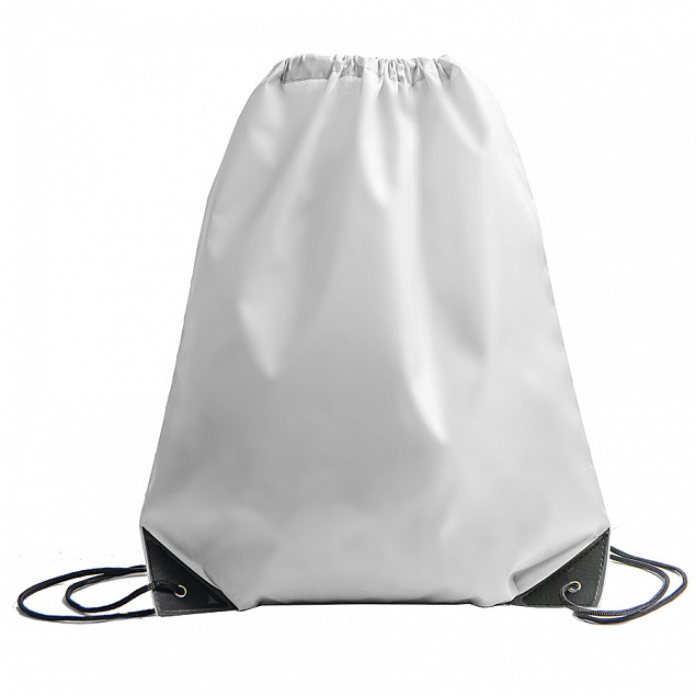 Рюкзак мешок с укреплёнными уголками BY DAY, белый, 35*41 см, полиэстер 210D с логотипом в Самаре заказать по выгодной цене в кибермаркете AvroraStore