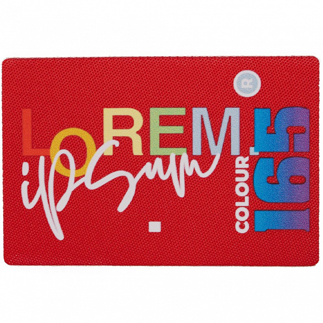 Наклейка тканевая Lunga, L, красная с логотипом в Самаре заказать по выгодной цене в кибермаркете AvroraStore