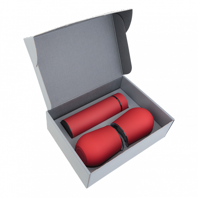 Набор Hot Box CS2 grey (красный) с логотипом в Самаре заказать по выгодной цене в кибермаркете AvroraStore