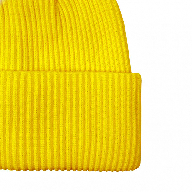 Шапка Franky, желтая с логотипом в Самаре заказать по выгодной цене в кибермаркете AvroraStore