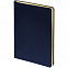 Ежедневник Nebraska Flex, недатированный, синий с золотистым с логотипом в Самаре заказать по выгодной цене в кибермаркете AvroraStore