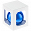 Елочный шар Finery Gloss, 10 см, глянцевый синий с логотипом в Самаре заказать по выгодной цене в кибермаркете AvroraStore