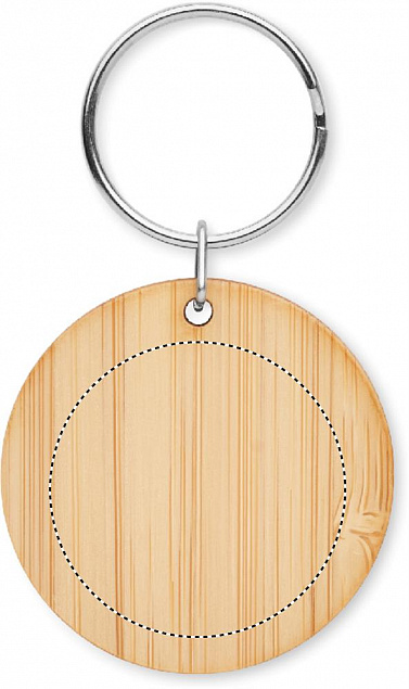 Брелок из бамбука с логотипом в Самаре заказать по выгодной цене в кибермаркете AvroraStore