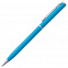Ручка шариковая Hotel Chrome, ver.2, голубая с логотипом в Самаре заказать по выгодной цене в кибермаркете AvroraStore