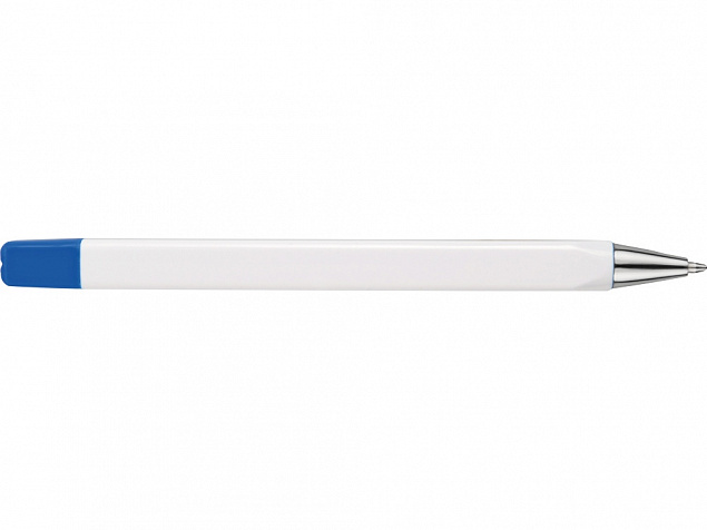Набор Квартет: ручка шариковая, карандаш и маркер, белый/синий с логотипом в Самаре заказать по выгодной цене в кибермаркете AvroraStore