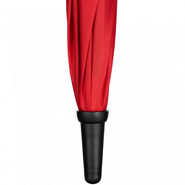 Зонт-трость Undercolor с цветными спицами, красный с логотипом в Самаре заказать по выгодной цене в кибермаркете AvroraStore
