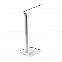 Настольная лампа Geek с беспроводной зарядкой (белый) с логотипом в Самаре заказать по выгодной цене в кибермаркете AvroraStore