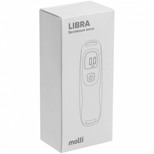 Дорожные весы Libra, белые с логотипом в Самаре заказать по выгодной цене в кибермаркете AvroraStore