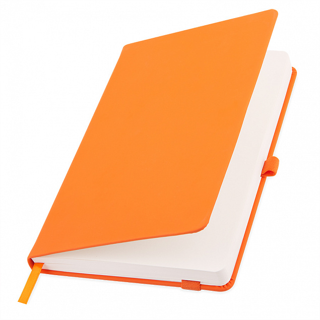 Бизнес-блокнот А5 FLIPPY, оранжевый, твердая обложка, в линейку с логотипом в Самаре заказать по выгодной цене в кибермаркете AvroraStore
