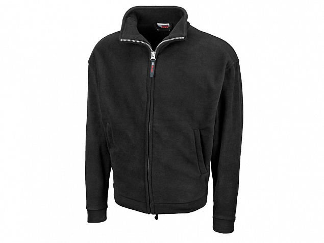 Куртка флисовая Nashville мужская, черный с логотипом в Самаре заказать по выгодной цене в кибермаркете AvroraStore