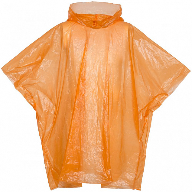 Дождевик-пончо RainProof, оранжевый с логотипом в Самаре заказать по выгодной цене в кибермаркете AvroraStore