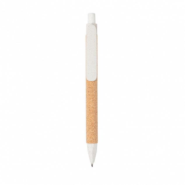 Эко-ручка Write, белый с логотипом в Самаре заказать по выгодной цене в кибермаркете AvroraStore