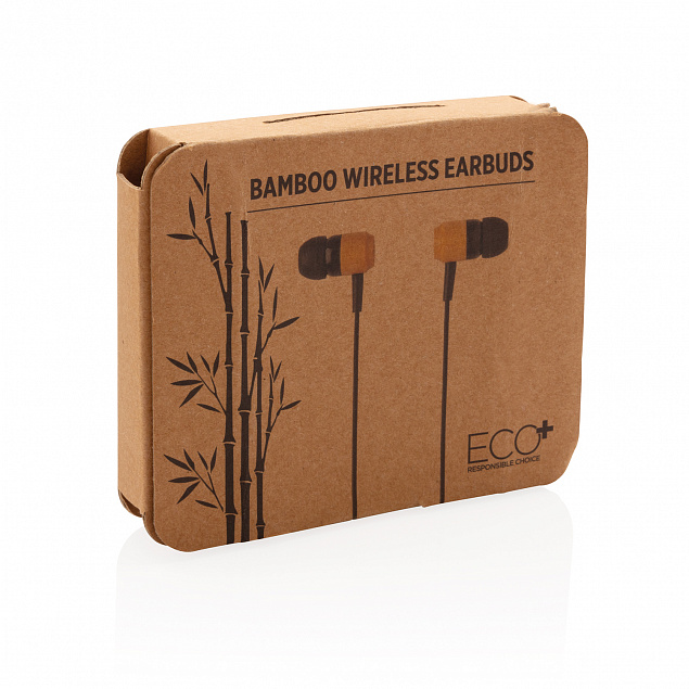 Беспроводные наушники Bamboo с логотипом в Самаре заказать по выгодной цене в кибермаркете AvroraStore