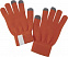 Сенсорные перчатки Scroll, оранжевые с логотипом в Самаре заказать по выгодной цене в кибермаркете AvroraStore