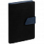Ежедневник Strap, недатированный, черно-синий с логотипом в Самаре заказать по выгодной цене в кибермаркете AvroraStore