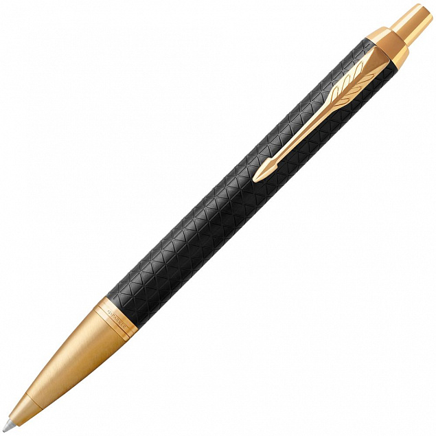 Ручка шариковая Parker IM Premium Black/Gold GT с логотипом в Самаре заказать по выгодной цене в кибермаркете AvroraStore