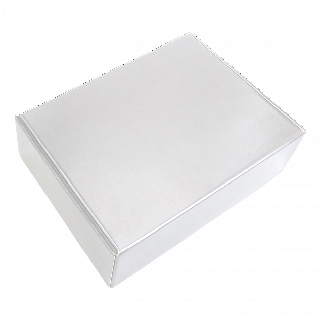 Набор Hot Box duo EW white (белый с синим) с логотипом в Самаре заказать по выгодной цене в кибермаркете AvroraStore