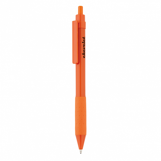 Ручка X2, оранжевый с логотипом в Самаре заказать по выгодной цене в кибермаркете AvroraStore
