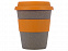 Стакан с силиконовой крышкой Café, оранжевый с логотипом в Самаре заказать по выгодной цене в кибермаркете AvroraStore