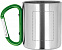 Кружка металлическая с карабином с логотипом в Самаре заказать по выгодной цене в кибермаркете AvroraStore