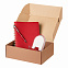 Подарочный набор Vista, красный (ежедневник, ручка, зарядная станция) с логотипом в Самаре заказать по выгодной цене в кибермаркете AvroraStore