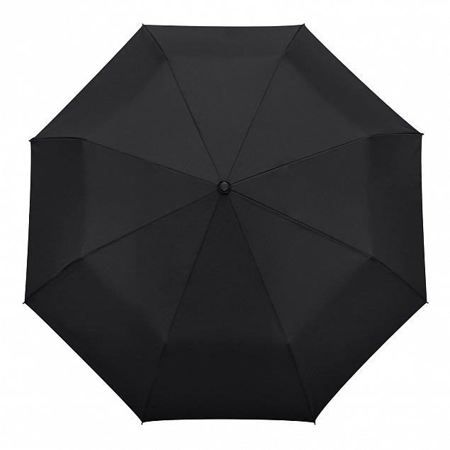 Зонт складной Nord, черный с логотипом в Самаре заказать по выгодной цене в кибермаркете AvroraStore