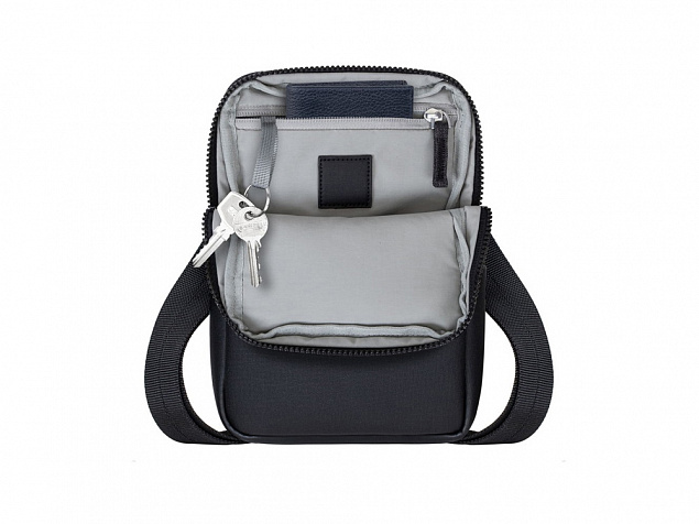 8810 black melange сумка через плечо для планшета 8 с логотипом в Самаре заказать по выгодной цене в кибермаркете AvroraStore