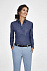 Рубашка женская BARRY WOMEN, синяя (деним) с логотипом в Самаре заказать по выгодной цене в кибермаркете AvroraStore