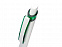 Ручка шариковая Соната, белый/зеленый с логотипом в Самаре заказать по выгодной цене в кибермаркете AvroraStore