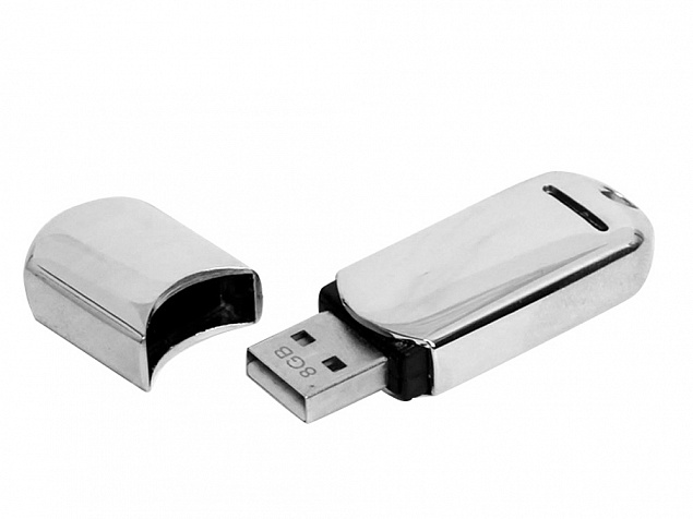 USB-флешка на 32 Гб каплевидной формы с логотипом в Самаре заказать по выгодной цене в кибермаркете AvroraStore