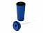 Стакан-тамблер Parma со встроенной трубочкой, 350 мл, цвет синий с логотипом в Самаре заказать по выгодной цене в кибермаркете AvroraStore