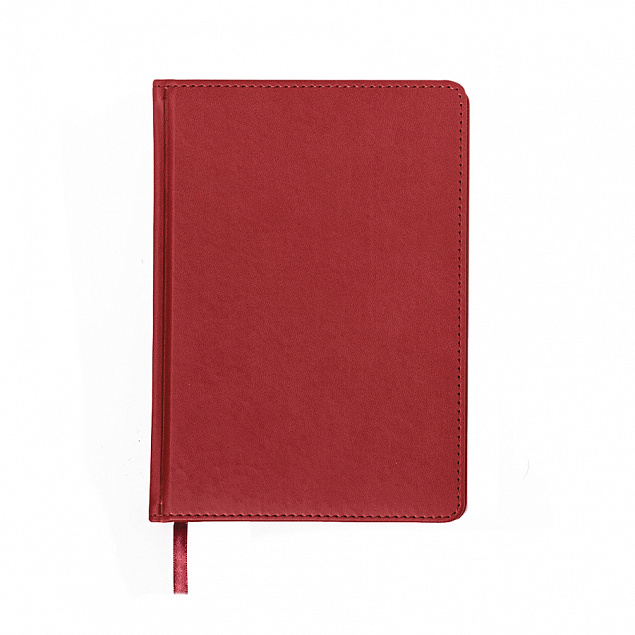 Ежедневник недатированный Campbell, А5,  красный, белый блок с логотипом в Самаре заказать по выгодной цене в кибермаркете AvroraStore