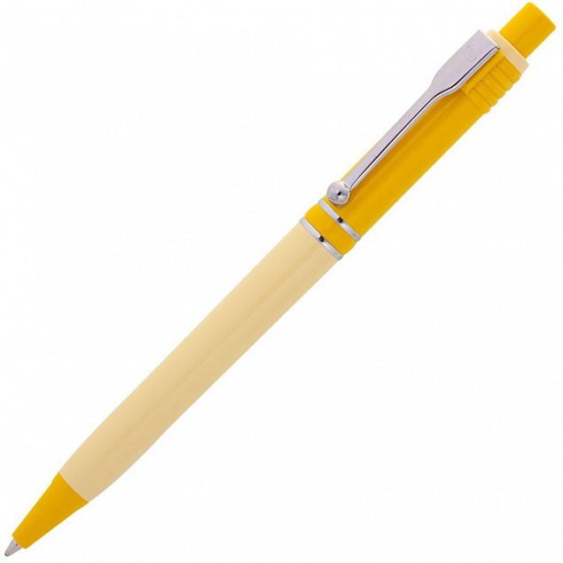 Ручка шариковая Raja Shade, желтая с логотипом в Самаре заказать по выгодной цене в кибермаркете AvroraStore