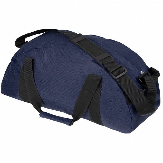 Спортивная сумка Portager, темно-синяя с логотипом в Самаре заказать по выгодной цене в кибермаркете AvroraStore