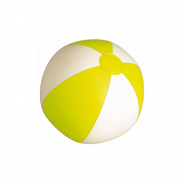 SUNNY Мяч пляжный надувной; бело-желтый, 28 см, ПВХ с логотипом в Самаре заказать по выгодной цене в кибермаркете AvroraStore