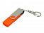 USB 2.0- флешка на 32 Гб с поворотным механизмом и дополнительным разъемом Micro USB с логотипом в Самаре заказать по выгодной цене в кибермаркете AvroraStore