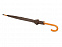 Зонт-трость полуавтоматический с деревянной ручкой с логотипом в Самаре заказать по выгодной цене в кибермаркете AvroraStore