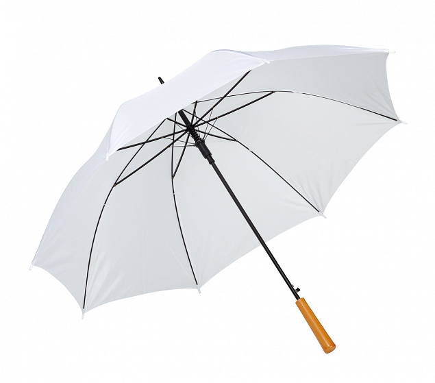 Автоматический зонт LIMBO, белый с логотипом в Самаре заказать по выгодной цене в кибермаркете AvroraStore