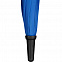 Зонт-трость Undercolor с цветными спицами, голубой с логотипом в Самаре заказать по выгодной цене в кибермаркете AvroraStore
