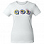 Футболка женская «Новый GOD», белая с логотипом в Самаре заказать по выгодной цене в кибермаркете AvroraStore