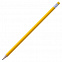 Карандаш простой Triangle с ластиком, желтый с логотипом в Самаре заказать по выгодной цене в кибермаркете AvroraStore