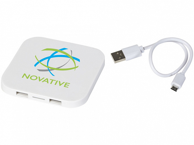 Беспроводное зарядное устройство-хаб «Ozone» с логотипом в Самаре заказать по выгодной цене в кибермаркете AvroraStore
