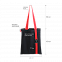 Шопер Superbag black (чёрный с красным) с логотипом в Самаре заказать по выгодной цене в кибермаркете AvroraStore